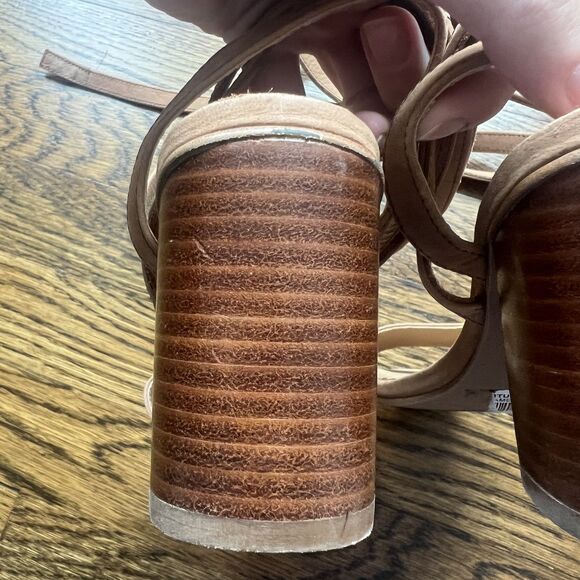 Tony Bianco Fortune Heel Block Tie Up Sandal in Caramel Phoenix Women's 6 - Picture 15 of 15